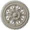Ekena Millwork York Ceiling Medallion (Fits Canopies up to 3 5/8"), 21 5/8"OD x 2 1/2"P, Pot of Cream Crackle CM21YOPCC - alternate 1